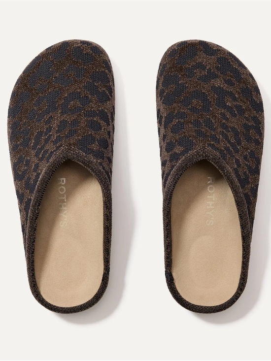 Rothy's Shoes - Rothy’s ReVelvet Casual Clog - Brown Leopard Print - Women’s size 9